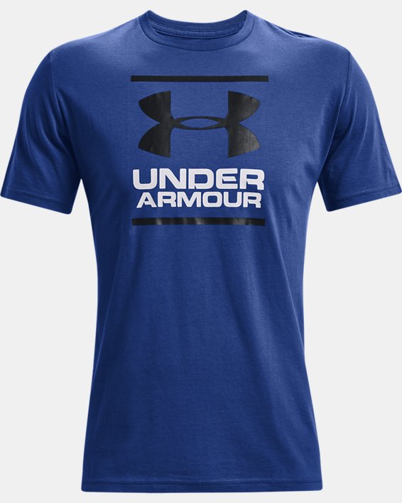 Men's UA GL Foundation Short Sleeve T-Shirt, Blue, pdpMainDesktop image number 4